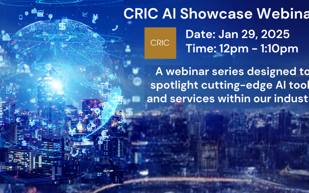 CRIC AI Showcase Webinar